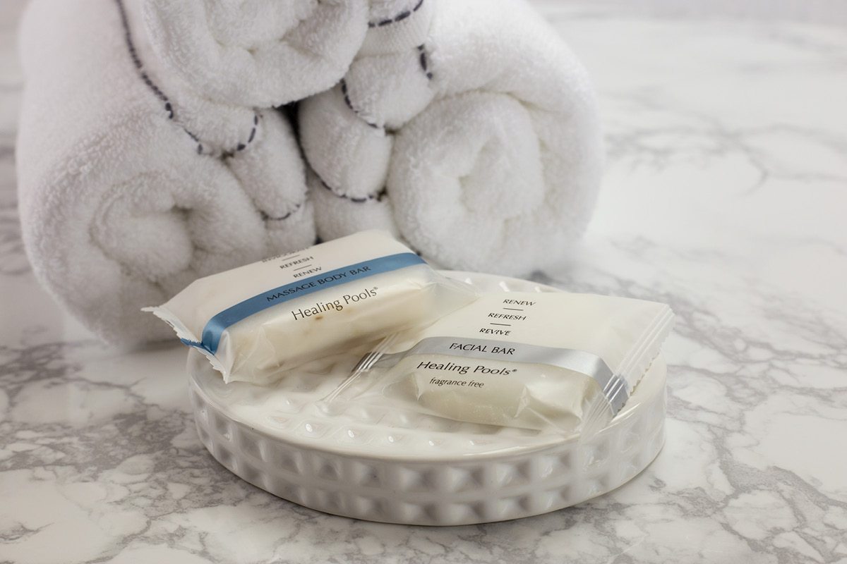 Healing Pools Hotel Soaps by Silver Lining Amenities